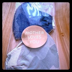 Mother Denim face mask set of two.